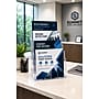 Azar Displays Four-Tier Four-Pocket Letter Sized Brochure Holder, Top Loading, Clear Plastic, 2/Pack (252376-2PK)~#|#~sp316743206_sc7