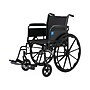 Medline Guardian K3 Lightweight Manual Wheelchair, 18" Seat Width, Full Length Arms, Swing-Away Footrests (K3186N14S)~#|#~sp316746286_sc7
