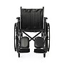 Medline Guardian K1 Manual Wheelchair, 18" Seat Width, Full Length Arms, Elevating Leg Rests, Black (K1186V11E)~#|#~sp316752035_sc7