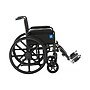 Medline Guardian K1 Manual Wheelchair, 18" Seat Width, Full Length Arms, Elevating Leg Rests, Black (K1186V11E)~#|#~sp316752040_sc7