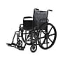Medline Guardian K1 Manual Wheelchair, 18" Seat Width, Swing-Back Desk-Length Arms, Swing-Away Footrests, Black (K1186V22S)~#|#~sp316752045_sc7