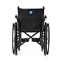 Medline Guardian K1 Manual Wheelchair, 18" Seat Width, Swing-Back Desk-Length Arms, Swing-Away Footrests, Black (K1186V22S)~#|#~sp316752048_sc7