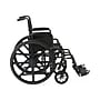 Medline Guardian K1 Manual Wheelchair, 18" Seat Width, Swing-Back Desk-Length Arms, Swing-Away Footrests, Black (K1186V22S)~#|#~sp316752053_sc7