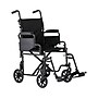 Medline Transport Wheelchair, 19" Seat Width, Flipback Desk Length Arms, Black (MDS808200BP)~#|#~sp316752503_sc7