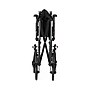 Medline Transport Wheelchair, 19" Seat Width, Flipback Desk Length Arms, Black (MDS808200BP)~#|#~sp316752504_sc7