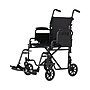 Medline Transport Wheelchair, 19" Seat Width, Flipback Desk Length Arms, Black (MDS808200BP)~#|#~sp316752507_sc7