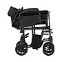 Medline Transport Wheelchair, 19" Seat Width, Flipback Desk Length Arms, Black (MDS808200BP)~#|#~sp316752508_sc7