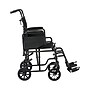 Medline Transport Wheelchair, 19" Seat Width, Flipback Desk Length Arms, Black (MDS808200BP)~#|#~sp316752509_sc7