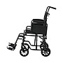 Medline Transport Wheelchair, 19" Seat Width, Flipback Desk Length Arms, Black (MDS808200BP)~#|#~sp316752510_sc7