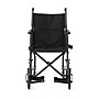 Medline Transport Wheelchair, 17" Seat Width, Fixed Full Length Arms, Swing-Away Footrests, Black (MDS808200BN)~#|#~sp316752516_sc7