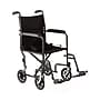 Medline Transport Wheelchair, 19" Seat Width, Fixed Full Length Arms, Swing-Away Footrests,Black (MDS808200B)~#|#~sp316752519_sc7