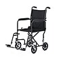 Medline Transport Wheelchair, 19" Seat Width, Fixed Full Length Arms, Swing-Away Footrests,Black (MDS808200B)~#|#~sp316752521_sc7