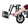 Medline Transport Wheelchair, 19" Seat Width, Fixed Full Length Arms, Swing-Away Footrests,Black (MDS808200B)~#|#~sp316752522_sc7