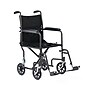 Medline Transport Wheelchair, 19" Seat Width, Fixed Full Length Arms, Swing-Away Footrests,Black (MDS808200B)~#|#~sp316752523_sc7