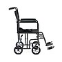 Medline Transport Wheelchair, 19" Seat Width, Fixed Full Length Arms, Swing-Away Footrests,Black (MDS808200B)~#|#~sp316752526_sc7