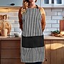Better Houseware Adjustable Striped Apron, Black (BTH1685E)~#|#~sp316754864_sc7