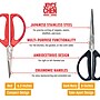 Joyce Chen Deluxe Unlimited Stainless Steel Kitchen Scissor, Dark Navy/Red, 2/Pack (KCHZ06801)~#|#~sp316754881_sc7