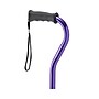 Medline Adjustable Single Point Offset Handle Standard Cane, Purple (MDS86440PRH)~#|#~sp316754896_sc7