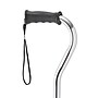 Medline Adjustable Single Point Offset Handle Standard Cane, Chrome (MDS86440CHRH)~#|#~sp316754902_sc7