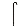 Medline Adjustable Single Point Crook Handle Standard Cane, Black (MDS86415H1)~#|#~sp316754996_sc7