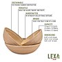 LEXA by Joyce Chen Bamboo Bowl Set, 3-Piece, Natural (LX3BSS-NTL)~#|#~sp316756061_sc7