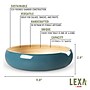LEXA by Joyce Chen 12-In. Bamboo Fruit Bowl, Navy (LX12FRB-NVY)~#|#~sp316756092_sc7