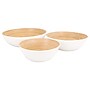 LEXA by Joyce Chen Bamboo Bowl Set, 3-Piece, White (LX3BSS-WHT)~#|#~sp316757790_sc7