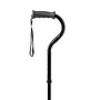 Medline 4U Adjustable Small Quad Offset Handle Folding Cane, Black (4UCANE)~#|#~sp316758132_sc7