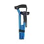 Medline TriGlide Adjustable Small Quad Offset Handle Folding Cane, Blue (TGLCANEB)~#|#~sp316758200_sc7