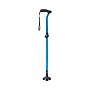 Medline TriGlide Adjustable Small Quad Offset Handle Folding Cane, Blue (TGLCANEB)~#|#~sp316758203_sc7