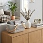 Simplify Mesh Storage Basket with Wooden Handle, White (30063-WHITE-ST)~#|#~sp316803969_sc7
