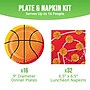 Say Hooray! Birthday Sport Spirit Basketball Tableware Kit, Serves 16 Guests (DTC0074EBSK2G)~#|#~sp316865852_sc7