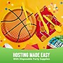Say Hooray! Birthday Sport Spirit Basketball Tableware Kit, Serves 16 Guests (DTC0074EBSK2G)~#|#~sp316865859_sc7