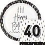 Say Hooray! Golden Wishes 40th Birthday Tableware Kit, Serves 16 Guests(DTC9506E402G)~#|#~sp316865875_sc7