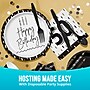 Say Hooray! Golden Wishes 50th Birthday Tableware Kit, Serves 16 Guests (DTC9506E502G)~#|#~sp316865894_sc7