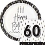 Say Hooray! Golden Wishes 60th Birthday Tableware Kit, Serves 16 Guests (DTC9506E602G)~#|#~sp316865897_sc7