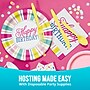 Say Hooray! Birthday Brights Tableware Kit, Serves 16 Guests (DTC0071E2G)~#|#~sp316865926_sc7
