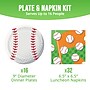 Say Hooray! Birthday Sport Spirit Baseball Tableware Kit, Serves 16 Guests (DTC0074EBSE2G)~#|#~sp316865962_sc7