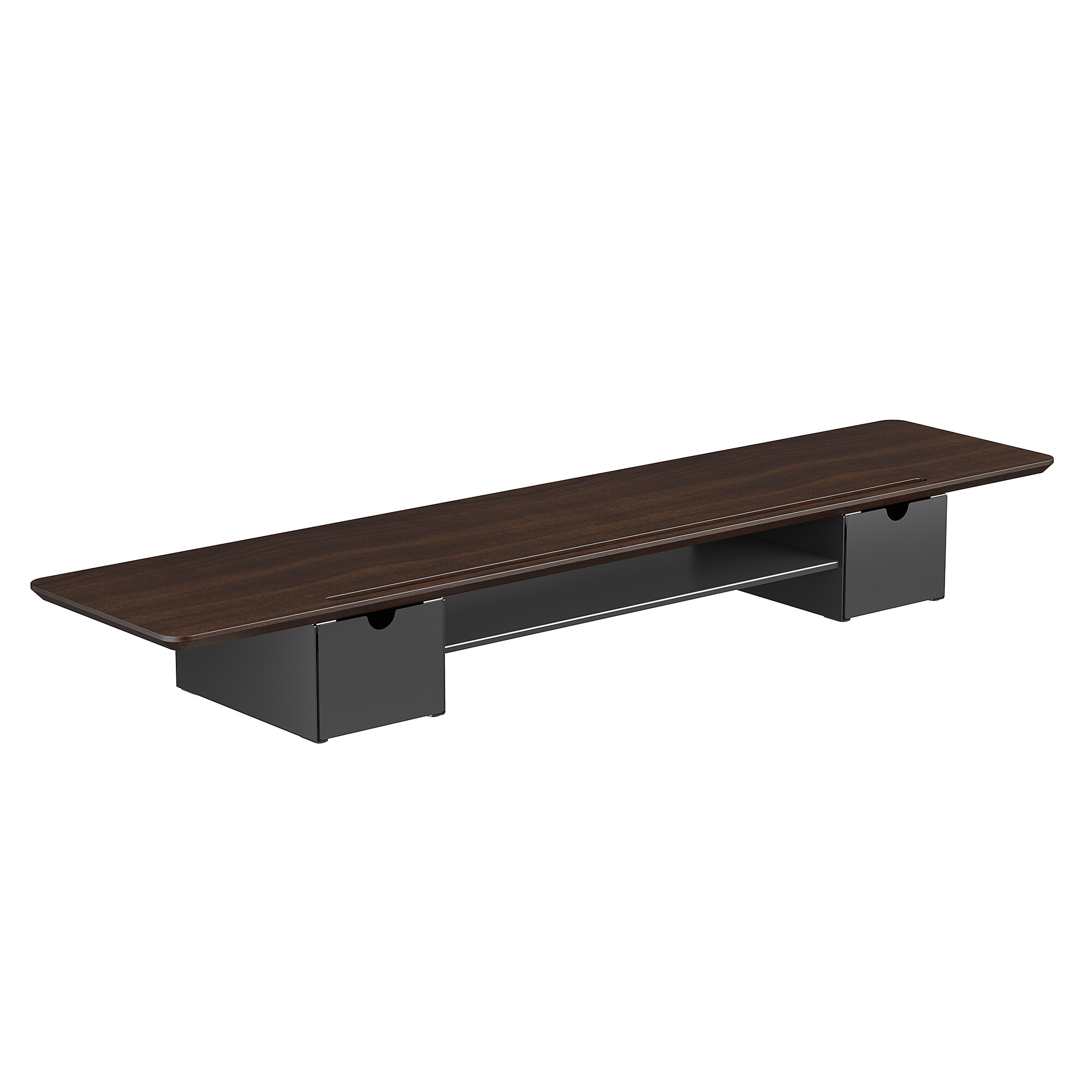 Mount-It! Extra Wide Monitor Riser with Drawers and Shelf, Holds up to 66 lbs., Dark Brown, (MI-7367) Sansujyuku sansujyuku.com