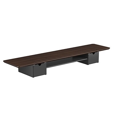 Mount-It! Extra Wide Monitor Riser with Drawers and Shelf, Holds up to 66 lbs., Dark Brown, (MI-7367) Sansujyuku sansujyuku.com