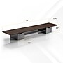 Mount-It! Extra Wide Monitor Riser with Drawers and Shelf, Holds up to 66 lbs., Dark Brown, (MI-7367)~#|#~sp316928502_sc7
