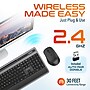 Delton T42 Wireless Keyboard and M42 Optical Mouse Combo, Black (DKBMT42-WB)~#|#~sp317286815_sc7