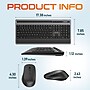 Delton T42 Wireless Keyboard and M42 Optical Mouse Combo, Black (DKBMT42-WB)~#|#~sp317286816_sc7