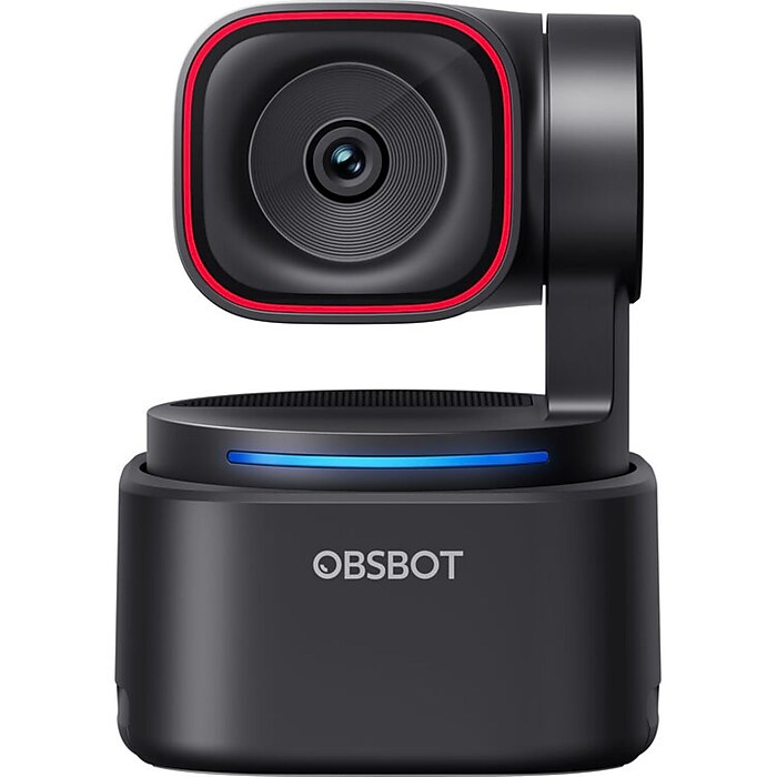 OBSBOT Tiny 1080P Webカメラ 本体 OBSBOT Tiny 3 Lite AI-Powered Spatial Audio 4K PTZ Webcam, Black
