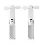 JisuLife Life8X Handheld Fan, White, 2/Kit (FHL08POWH-KIT-2)~#|#~sp317346972_sc7