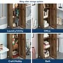 Sauder Select 71"H Storage Cabinet with 4 Shelves, Rural Pine (443655)~#|#~sp317347204_sc7