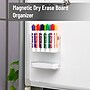 Mind Reader Magnetic Dry Erase Marker Holder, Whiteboard Organizer with Eraser Shelf, Holds 10 Markers, Clear (WBSLOT-CLR)~#|#~sp317424961_sc7