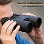 CARSON Makalu 10x42 Full-Size Roof-Prism Binoculars with Strap, Pouch, Caps & Cleaning Cloth, Black (MK-042)~#|#~sp317425513_sc7