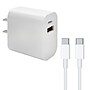 Ciao Tech 2-in-1 Home Charging Combo of AC Wall Charger with USB-C Cable, 15W, White (CPATU00-035)~#|#~sp317425689_sc7