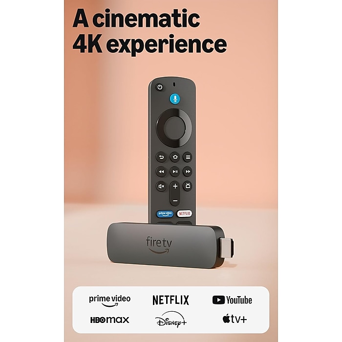 Amazon Fire TV Stick 4K Plus Streaming Media Player, Black
